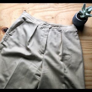 Vintage High Waist Wool Trousers